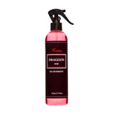 Pink Lustray Draggon Noir Barber Spray bottle with black label on a white background