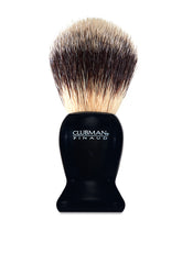 Clubman Pinaud Shave Brush with black handle and dense bristles for a smooth shaving experience.