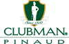 Clubman Pinaud logo featuring a vintage gentleman silhouette in white against a green shield background.