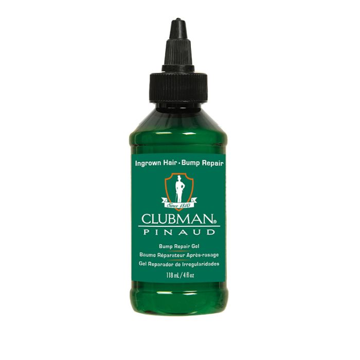 Clubman Bump Repair Gel - 4oz - for ingrown hairs and razor bumps, formulated to prevent irritation and promote smooth skin.