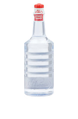 Back of Clubman Pinaud Eau de Portugal Bottle featuring embossed branding and a transparent liquid formula.