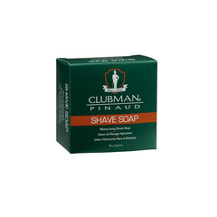 Clubman Shave Soap Box - Moisturizing shave soap in a green box, designed for a rich lather and smooth shaving experience.