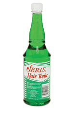 Jeris Hair Tonic in a green bottle, classic formula for refreshing and conditioning hair with a light, non-greasy feel.