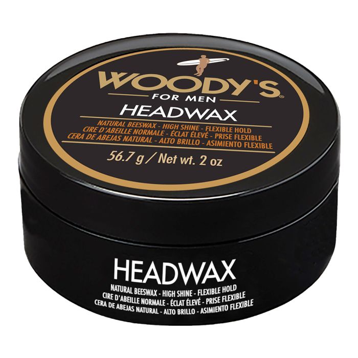 A Back View of Woody's Styling Head Wax 2oz
